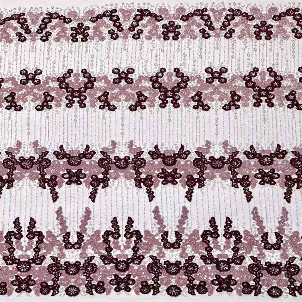 Beaded Mesh Fabric HN342