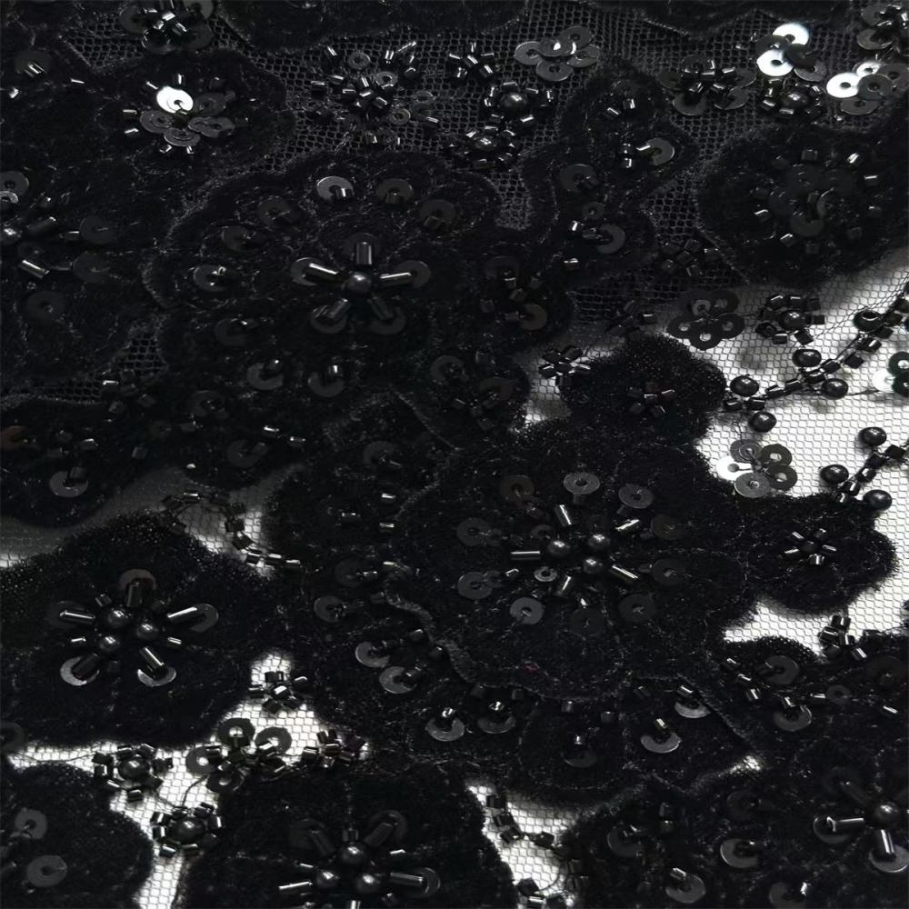 Beaded Mesh Fabric HN342