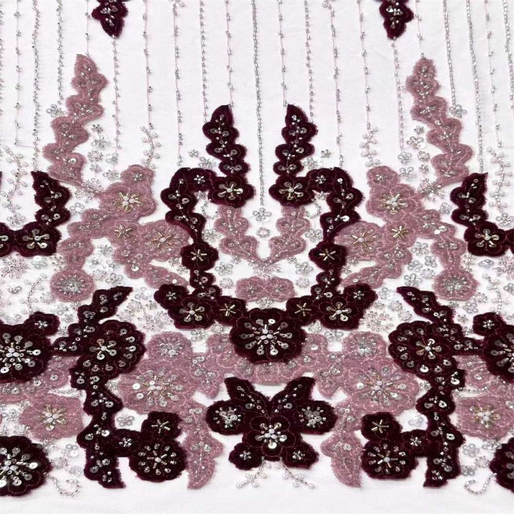 Beaded Mesh Fabric HN342