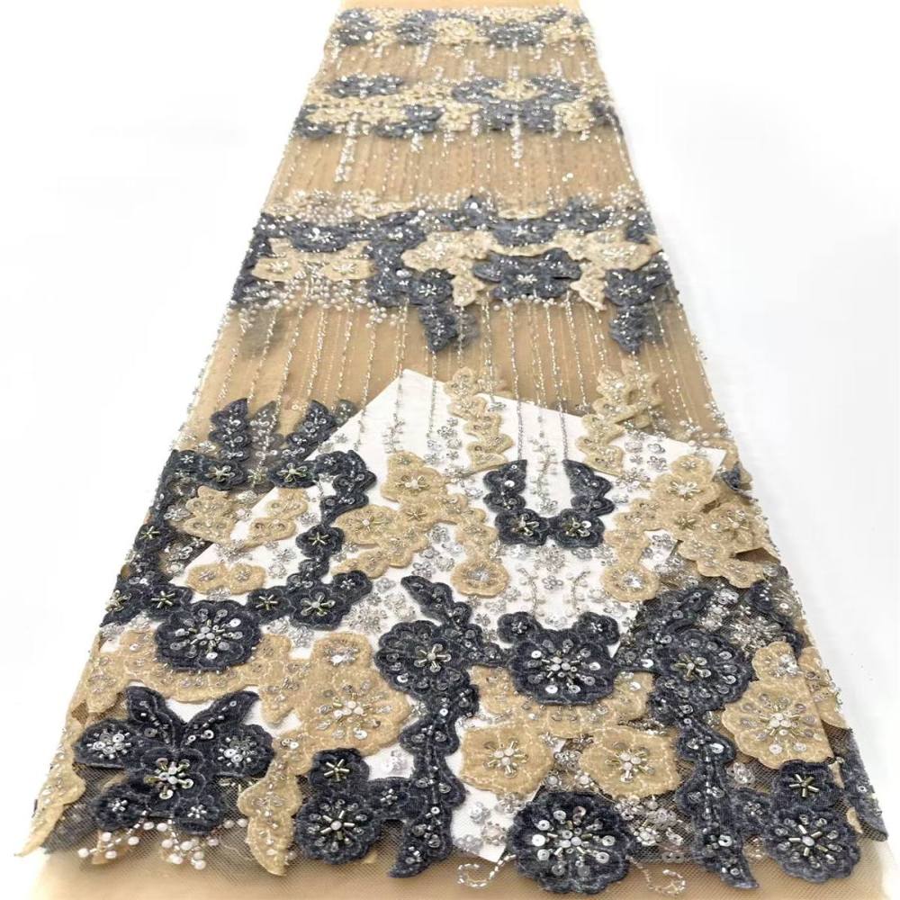 Beaded Mesh Fabric HN342