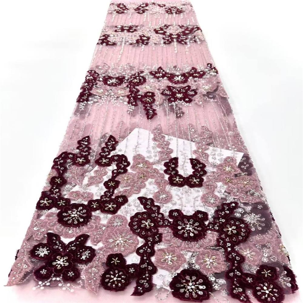 Beaded Mesh Fabric HN342