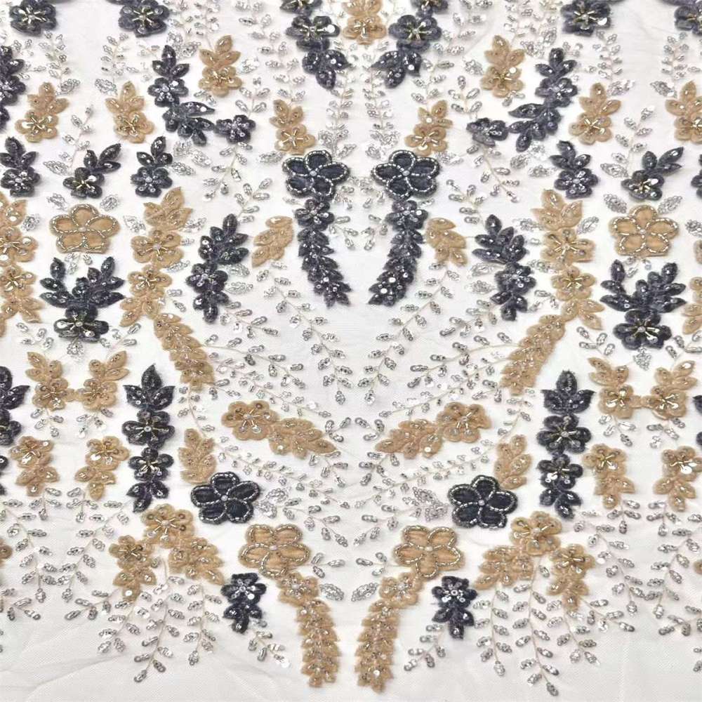 Beaded Mesh Fabric HN345