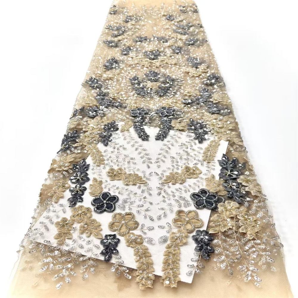 Beaded Mesh Fabric HN345