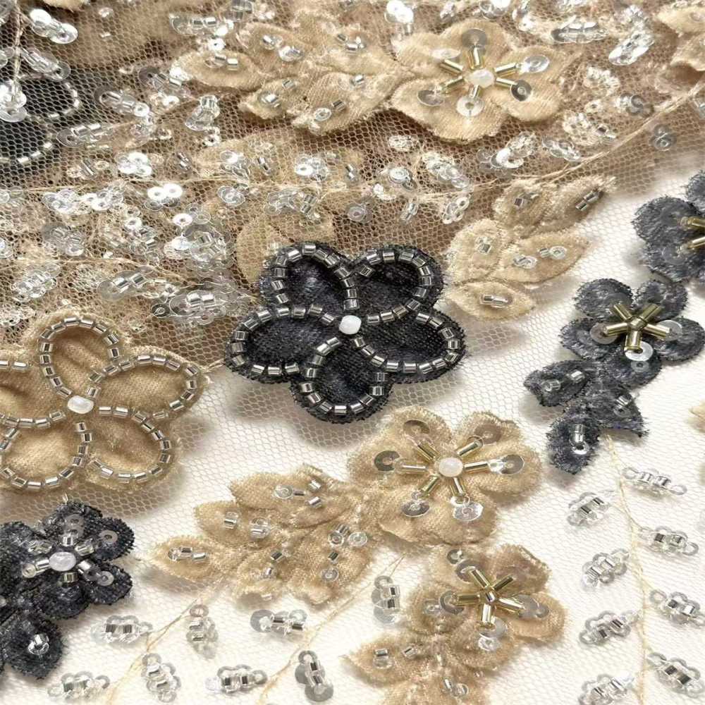 Beaded Mesh Fabric HN345