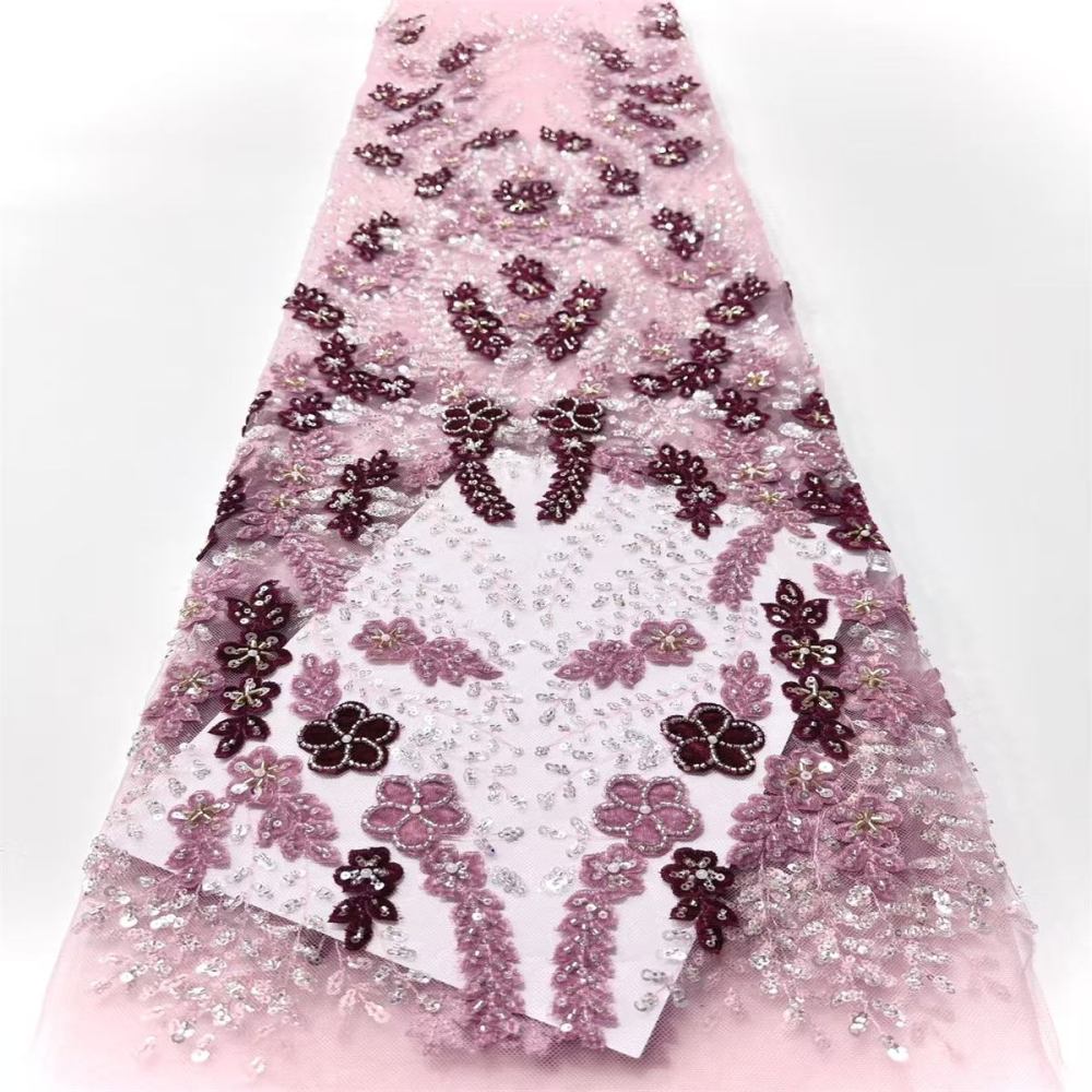 Beaded Mesh Fabric HN345