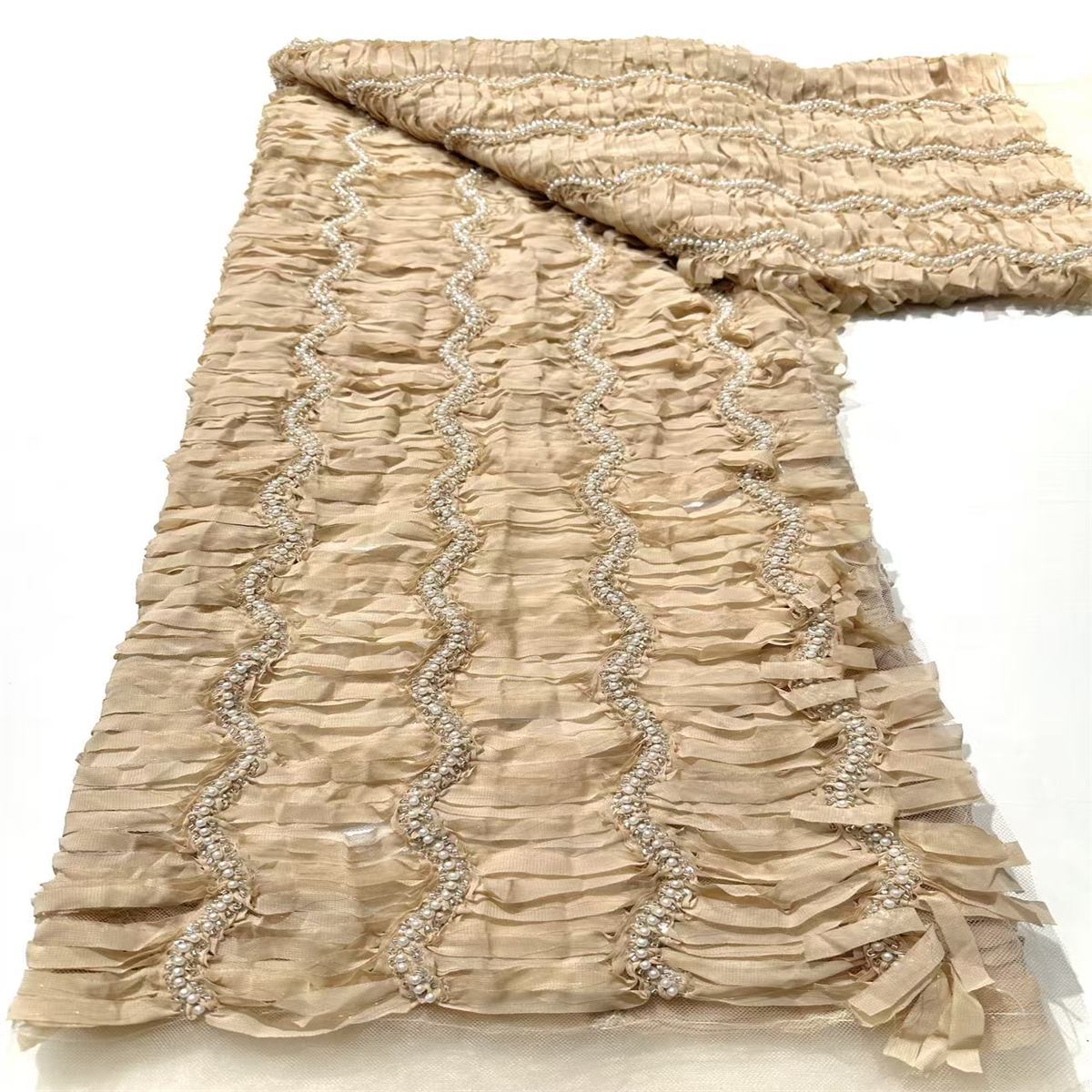 Beaded Mesh Fabric HN349