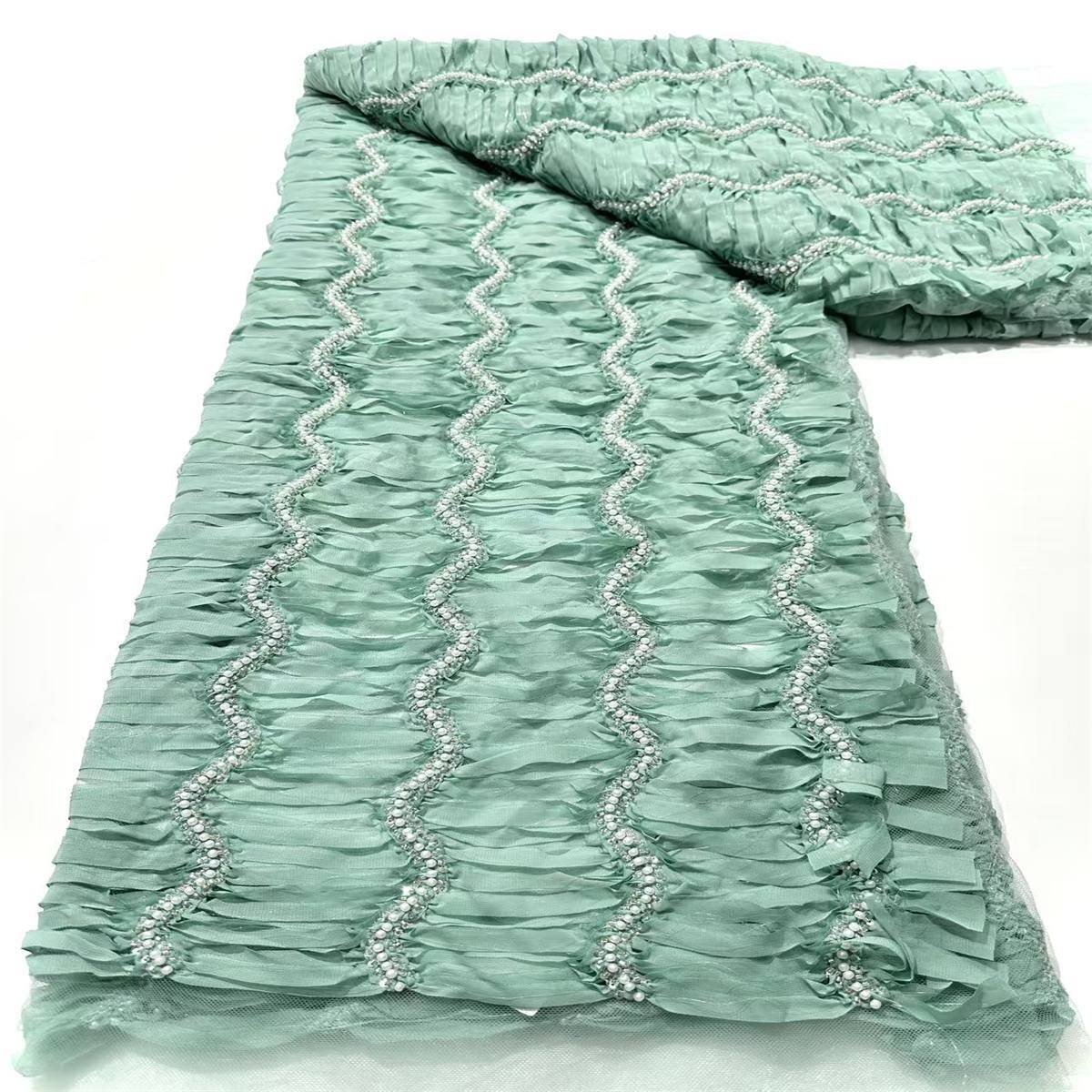 Beaded Mesh Fabric HN349