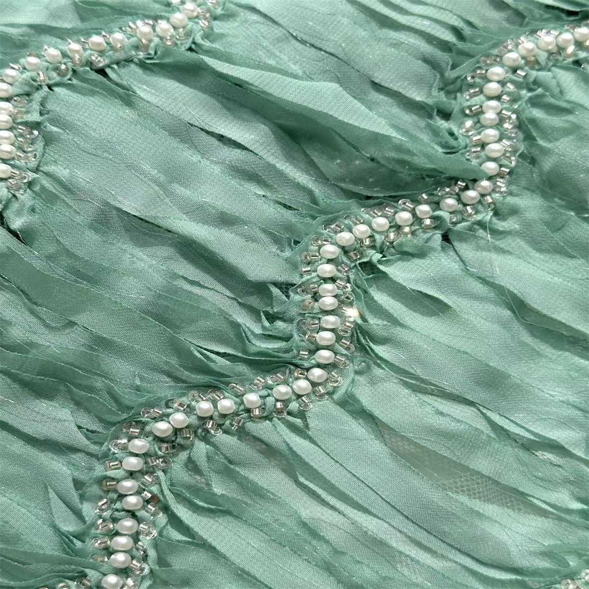 Beaded Mesh Fabric HN349