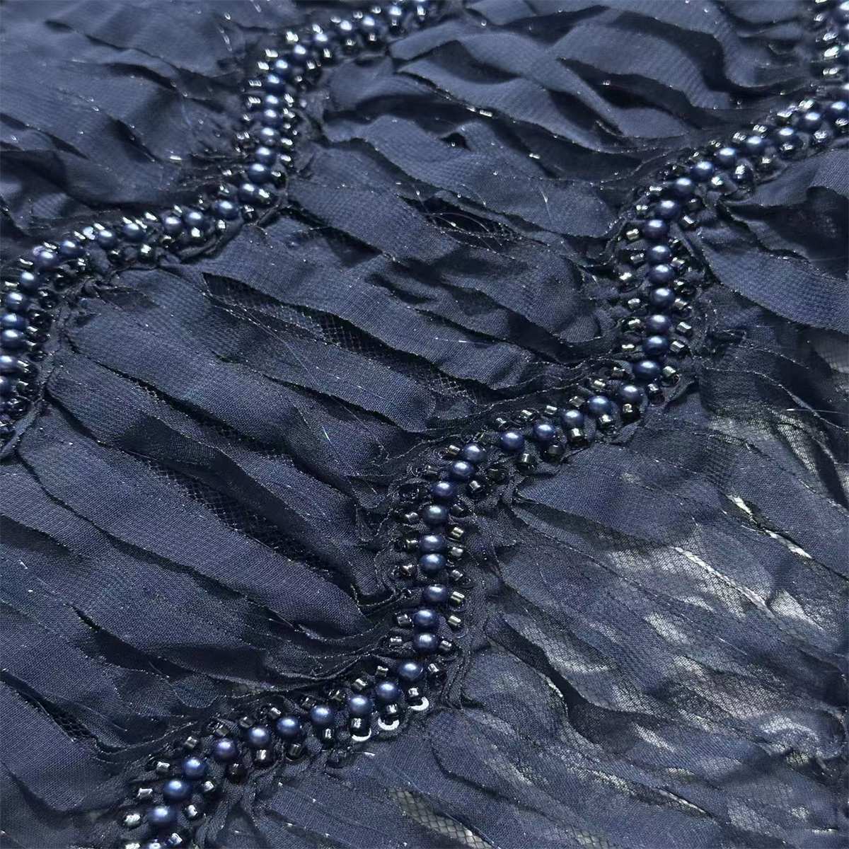 Beaded Mesh Fabric HN349
