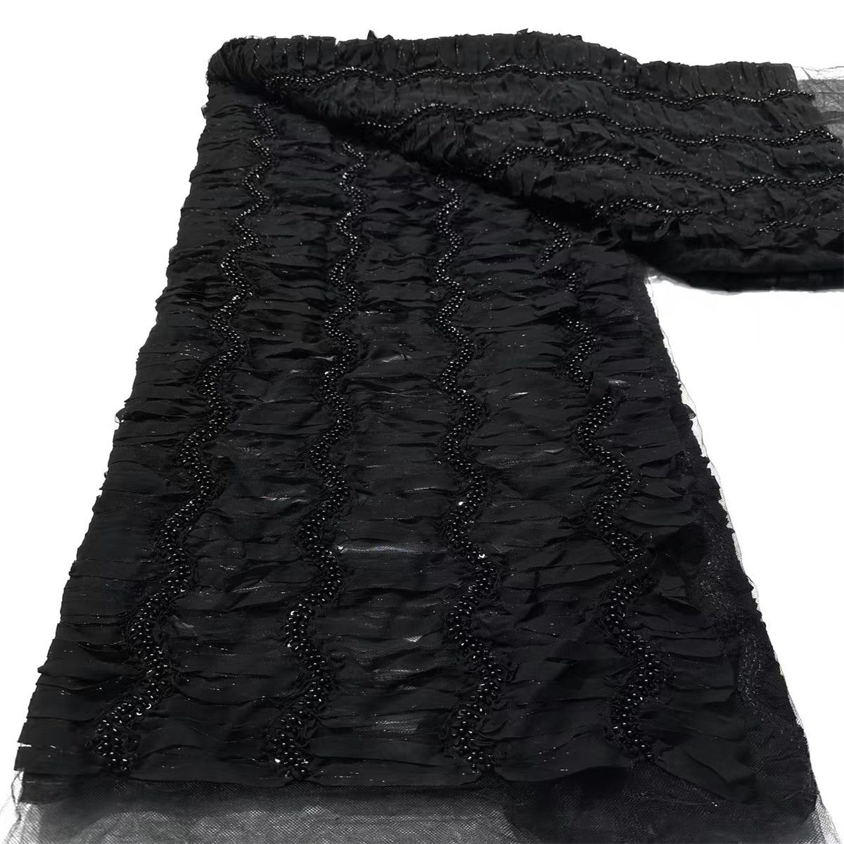 Beaded Mesh Fabric HN349