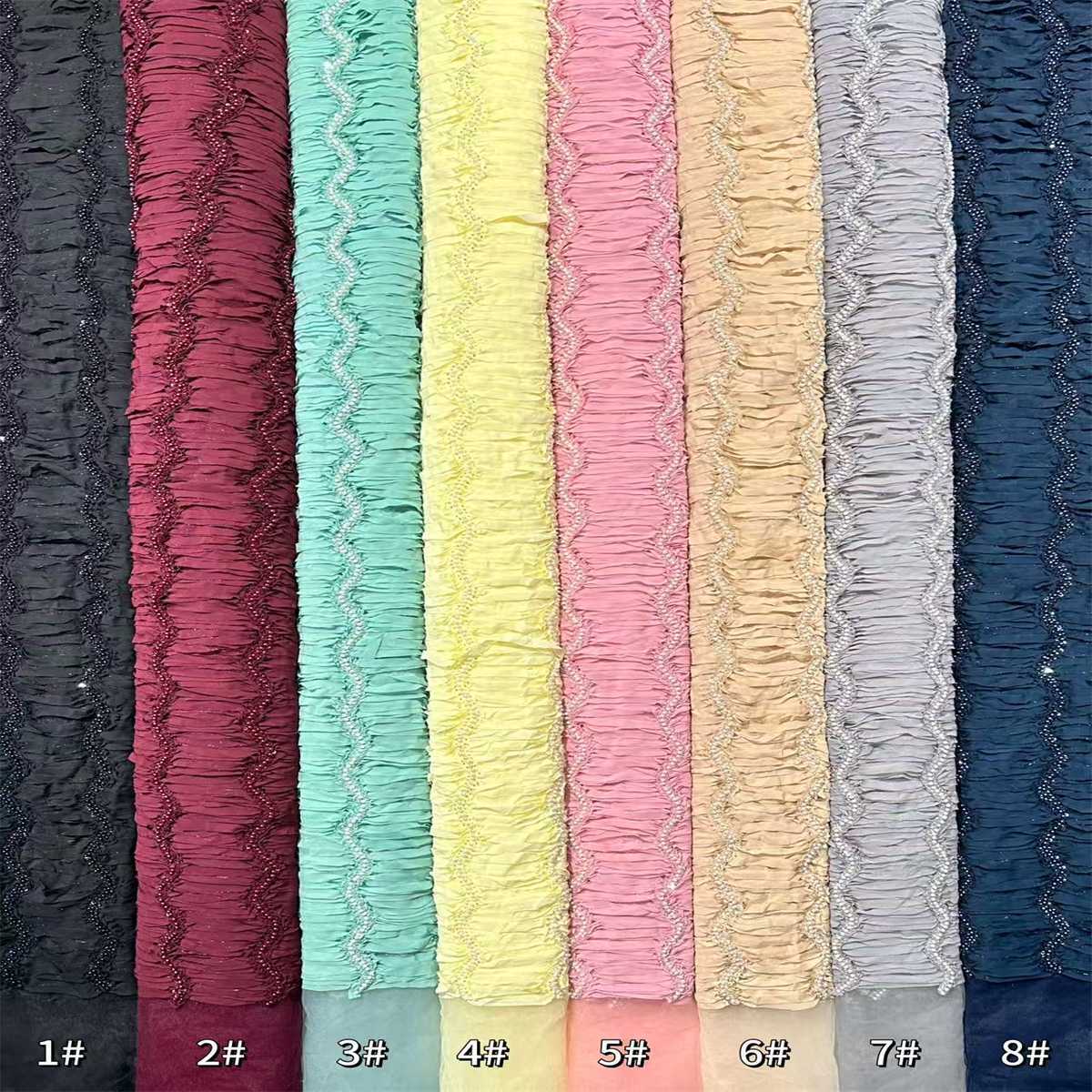 Beaded Mesh Fabric HN349