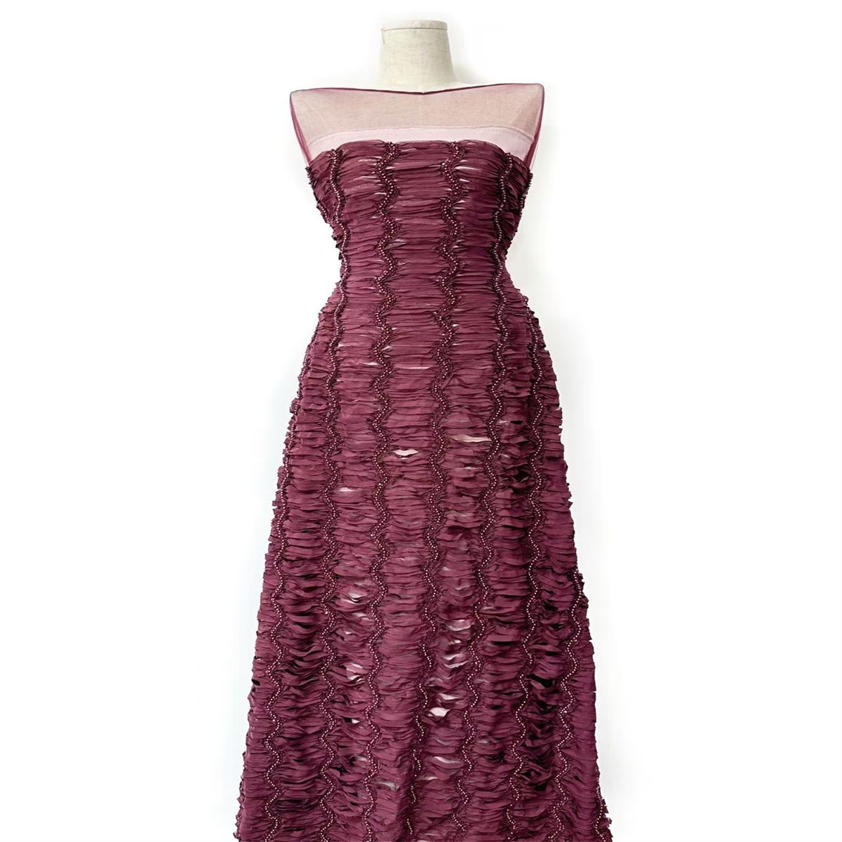 Beaded Mesh Fabric HN349