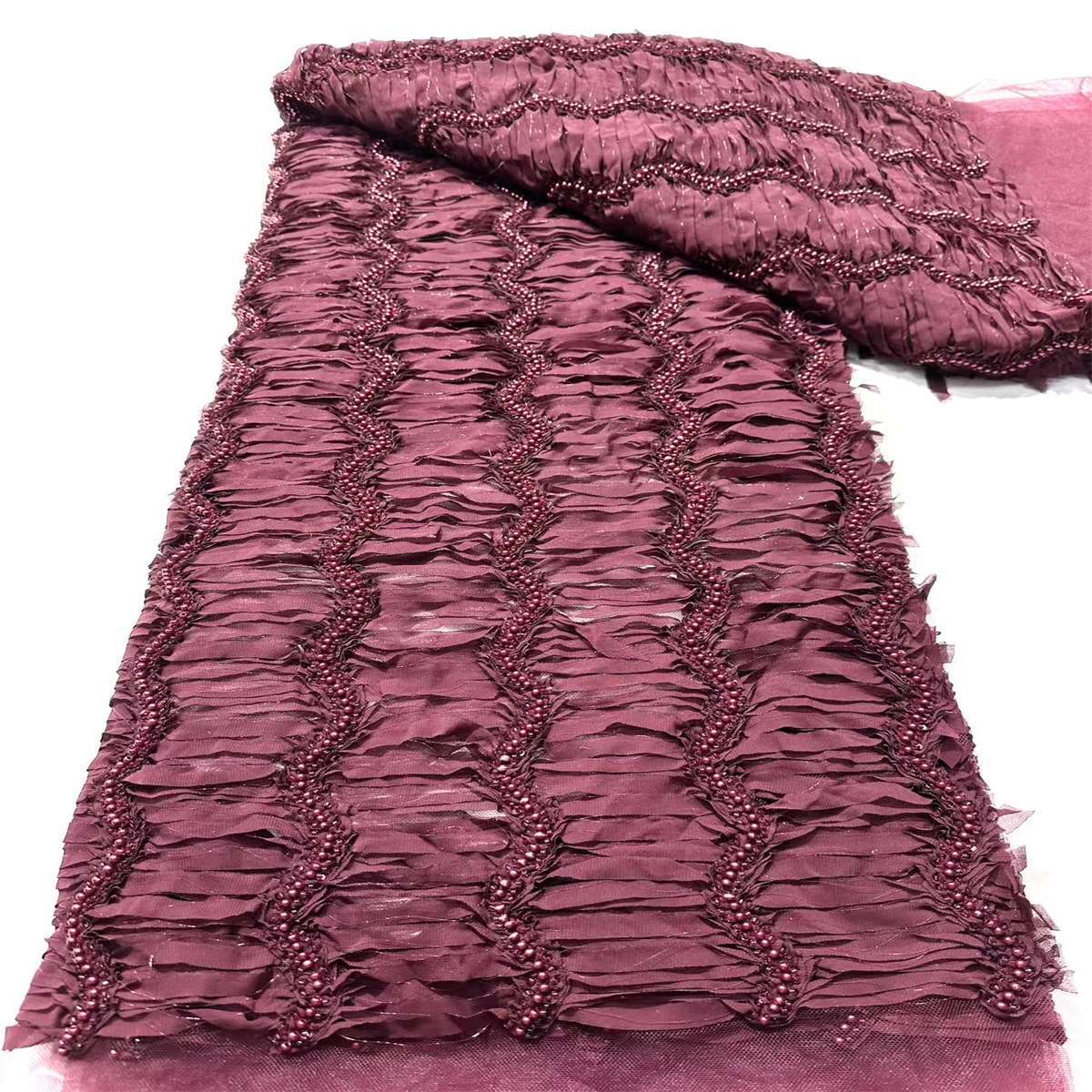 Beaded Mesh Fabric HN349
