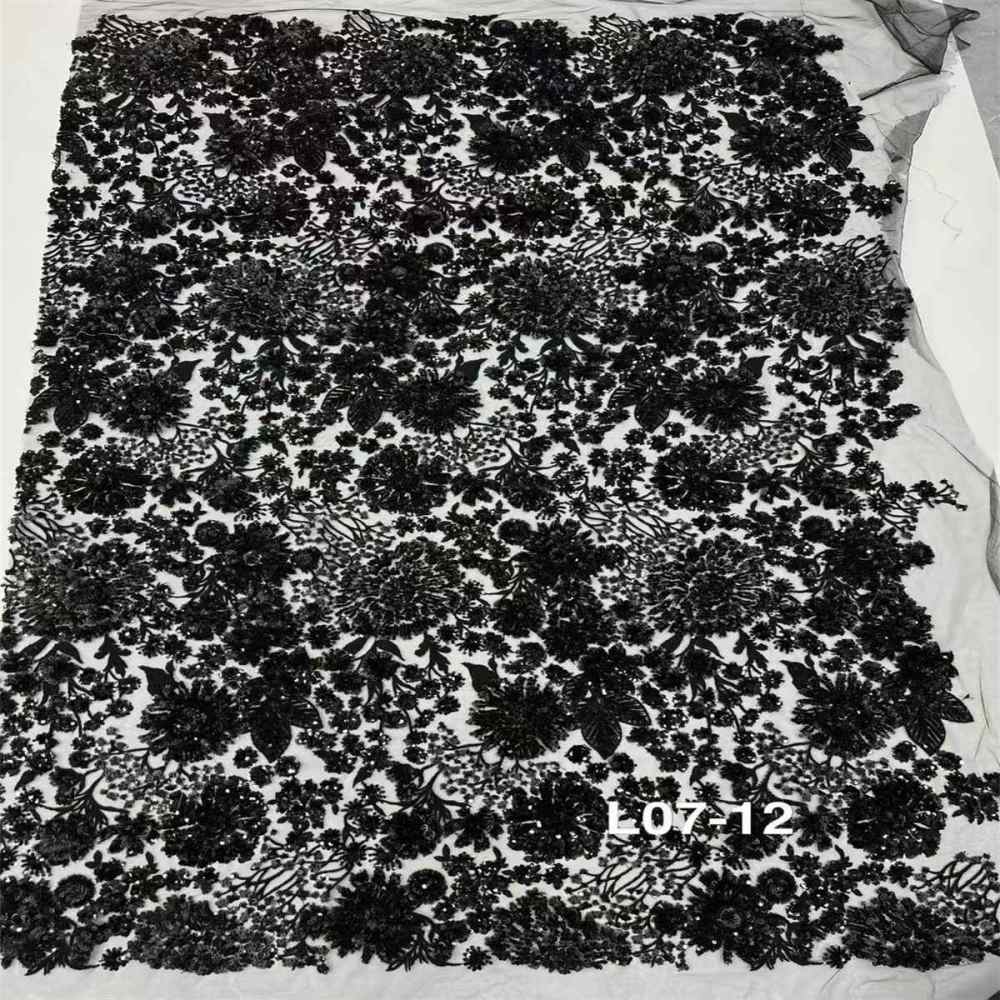 5 Yards Embroidered Sequin Fabric, Multicolor Embroidered Sequin Mesh Lace Fabric for Wedding Gowns & Evening Dresses | Love in Lace | NO. TDD003
