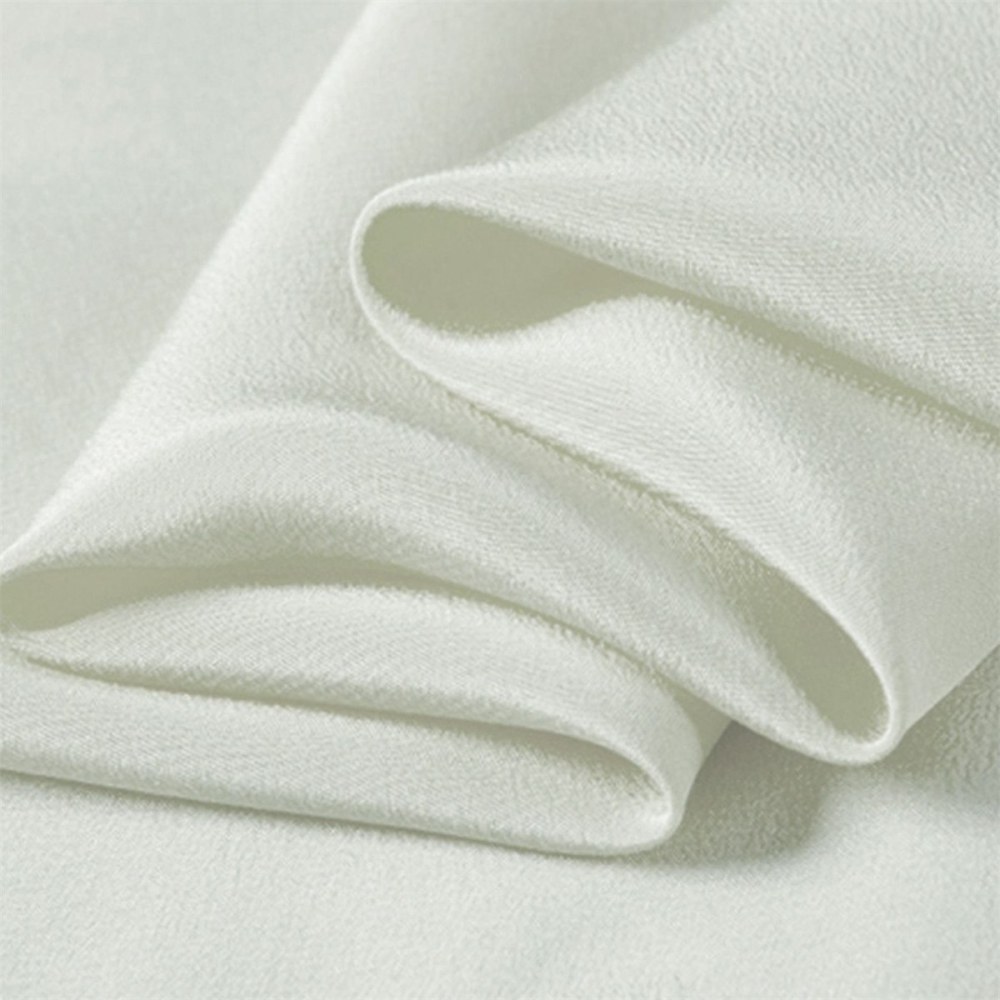 1 Yard Silk Crepe Fabric, Pure Mulberry Silk Crepe, 18 m/m Weight, 55 inches Wide, NO. FT18140CR
