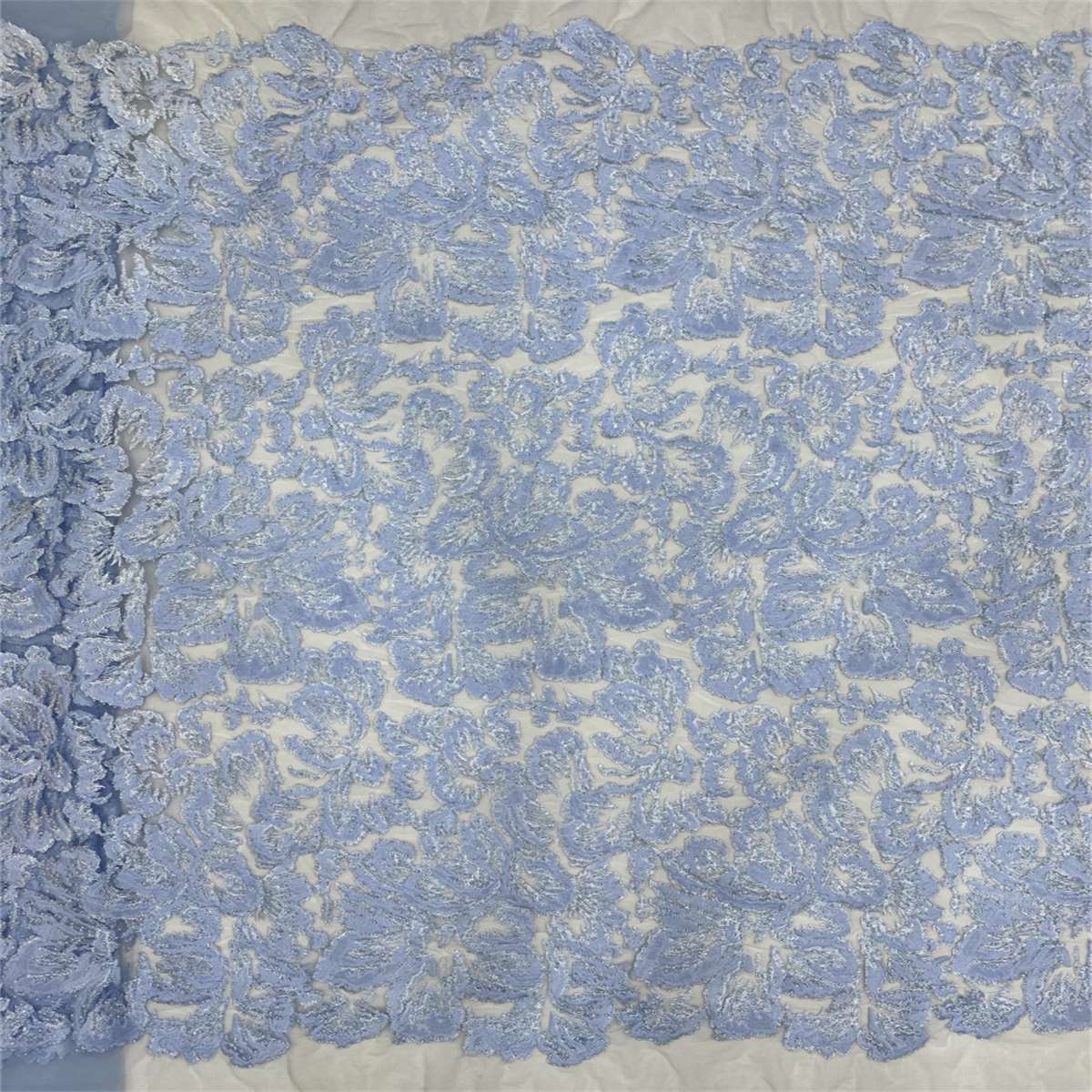 5 Yards Beaded Embroidered Bridal Lace Fabric – Luxury Wedding Gown and Evening Dress Material | Love in Lace
