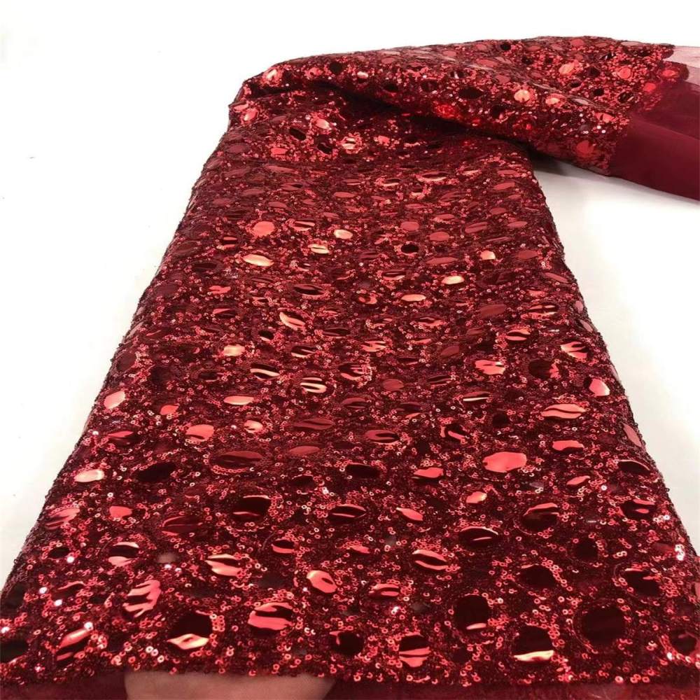 5 Yards Sequin Fabric, Sequin Tulle Lace Fabric, MPN JX029