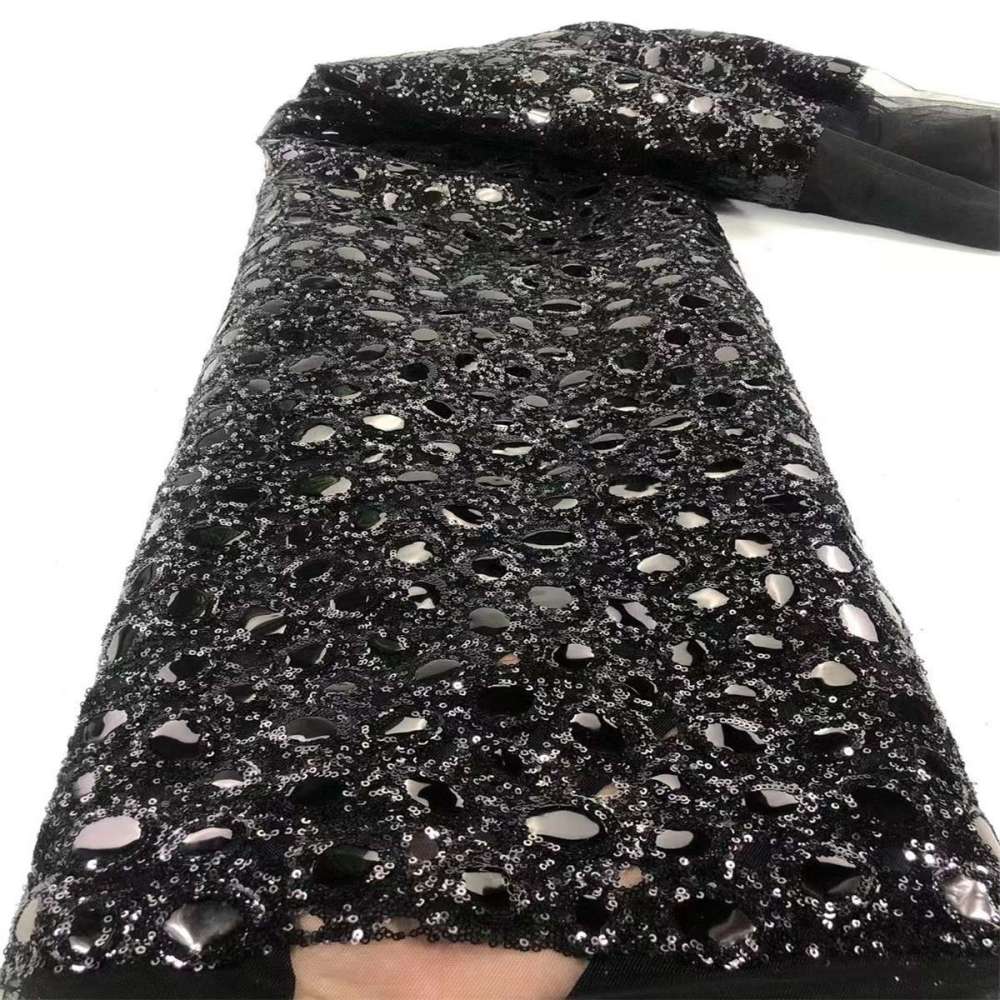5 Yards Sequin Fabric, Sequin Tulle Lace Fabric, MPN JX029