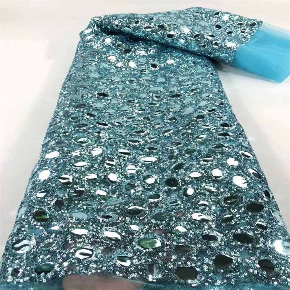 5 Yards Sequin Fabric, Sequin Tulle Lace Fabric, MPN JX029