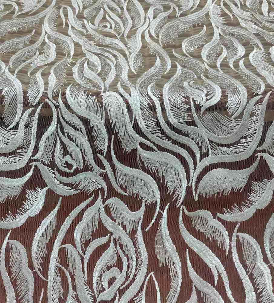 Bridal Lace Fabric - Embroidered Wedding Lace Fabric | GTIN JS073