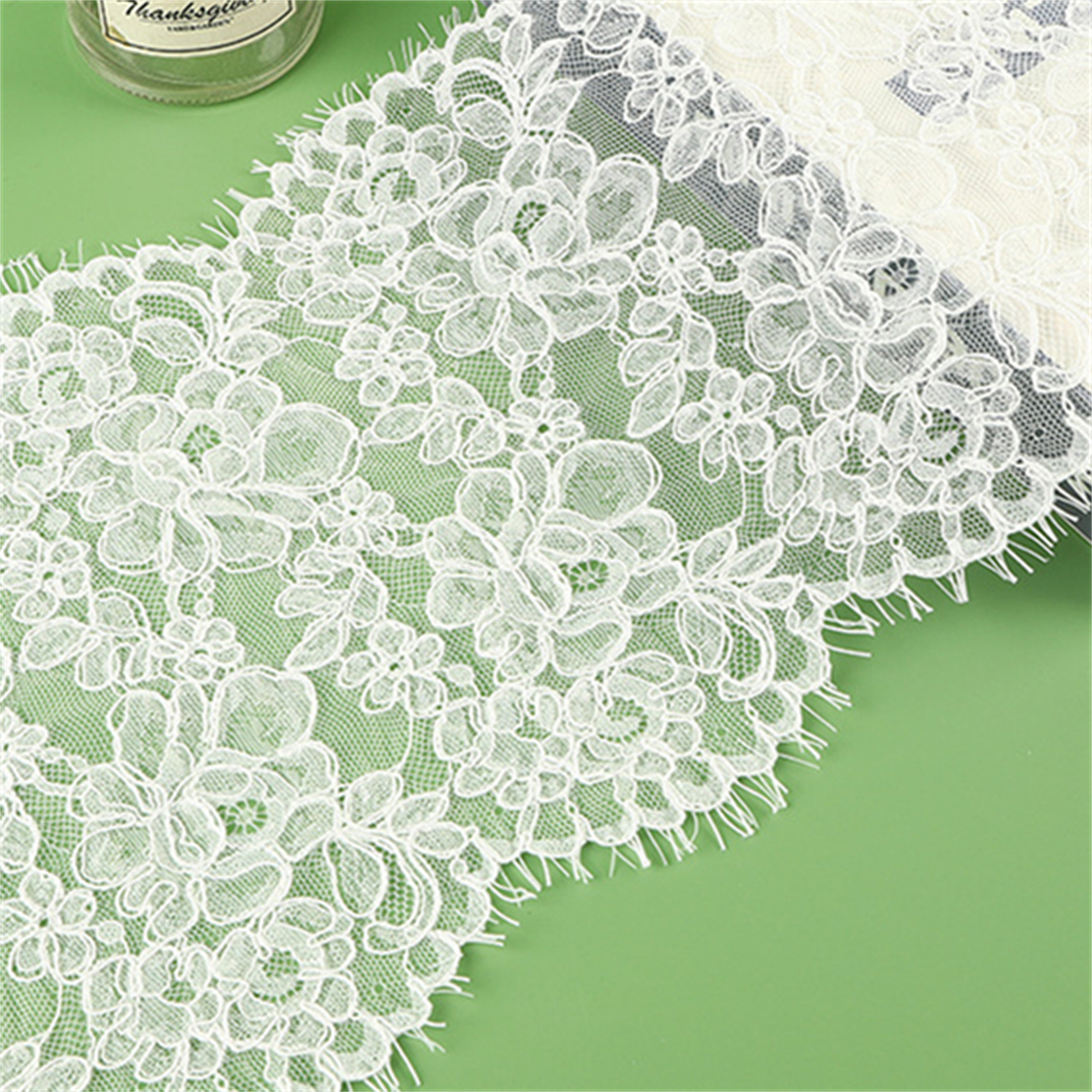 Bridal Lace Trim - Corded Chantilly Wedding Lace Trim | GTIN ZT156