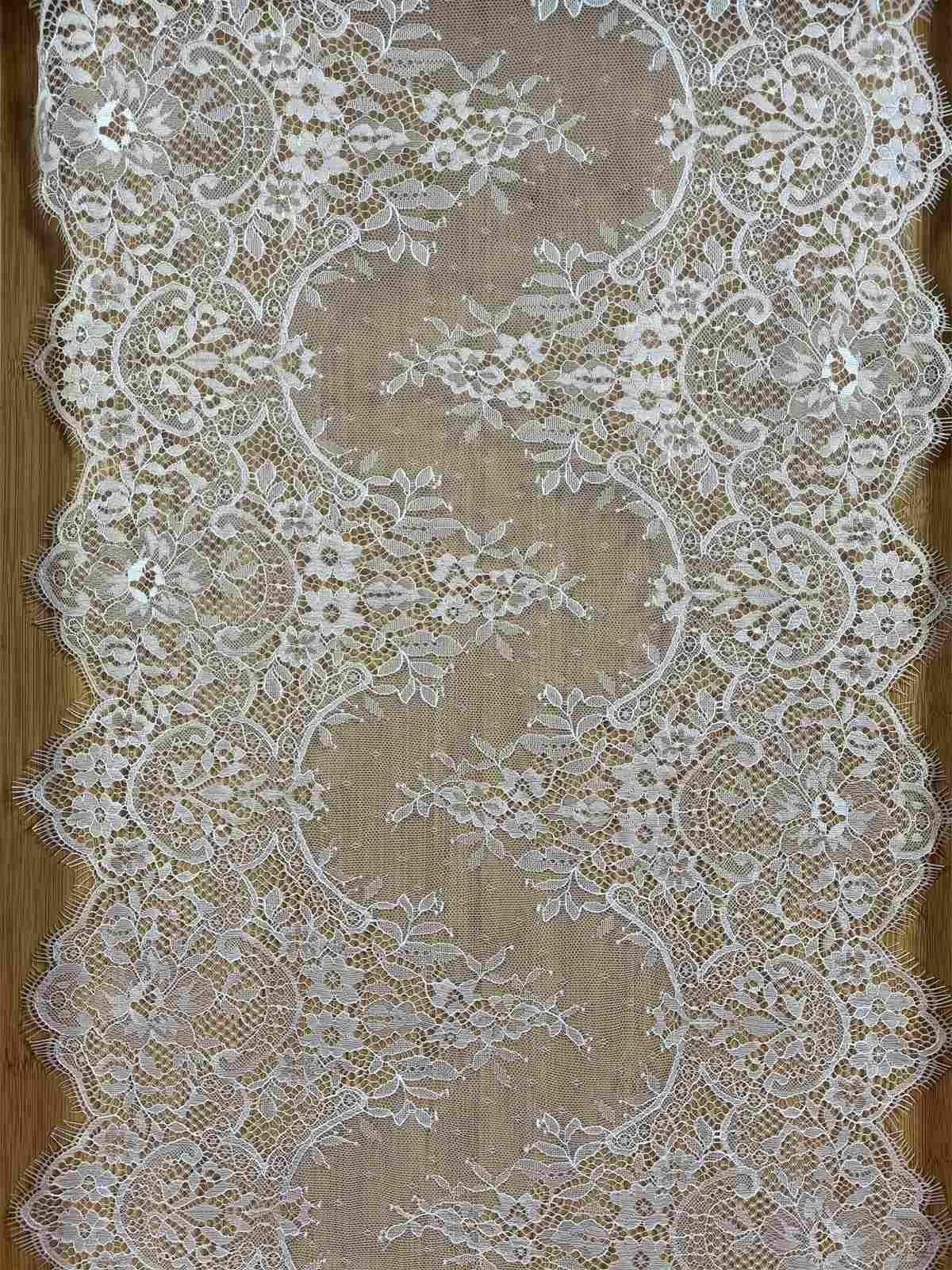 Bridal Lace Trim - Chantilly Wedding Lace Trim | GTIN ZD010