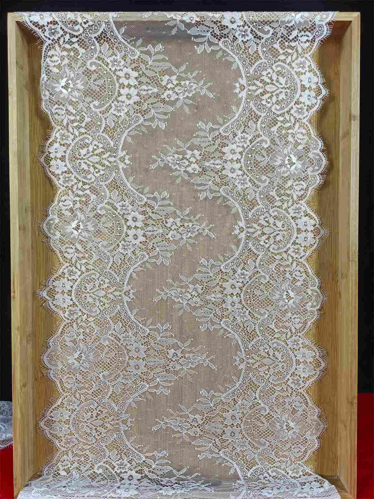 Bridal Lace Trim - Chantilly Wedding Lace Trim | GTIN ZD010