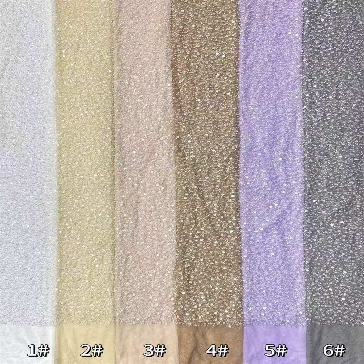 Embellished Beaded Tulle Lace Fabric with Beads | GTIN HN362