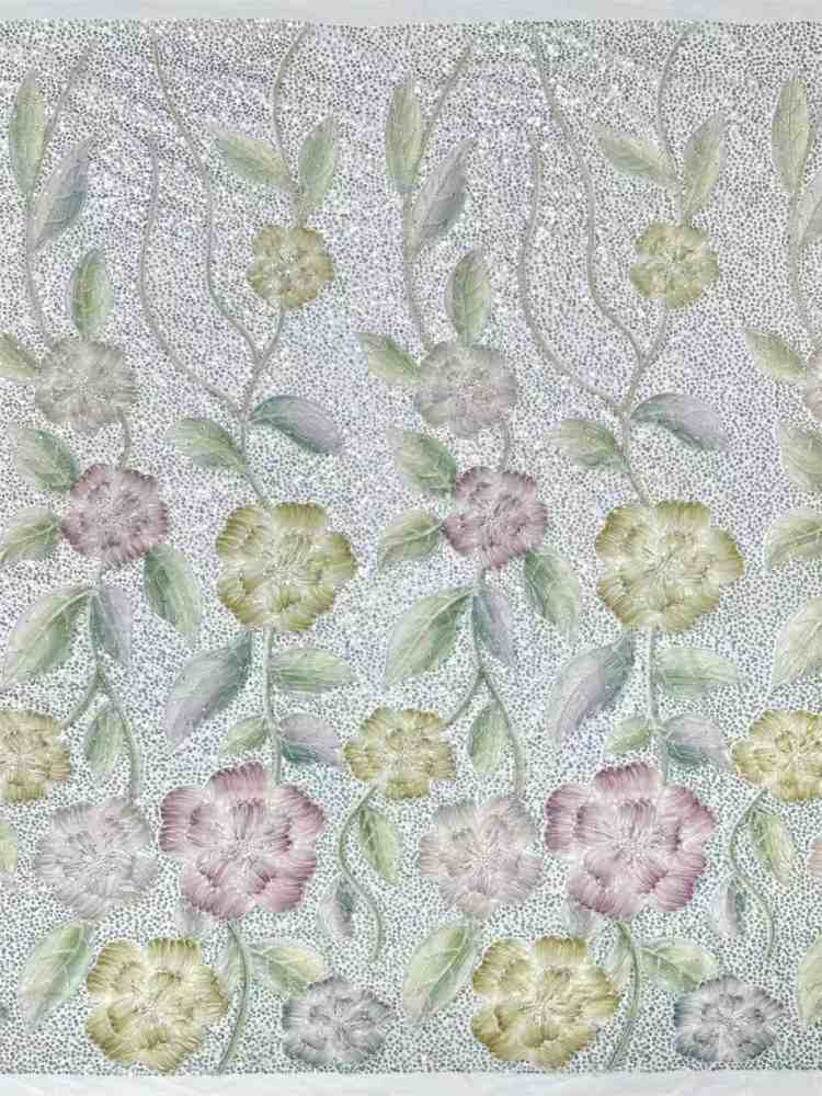 Embellished Beaded Tulle Lace Fabric with Beads | GTIN HN365