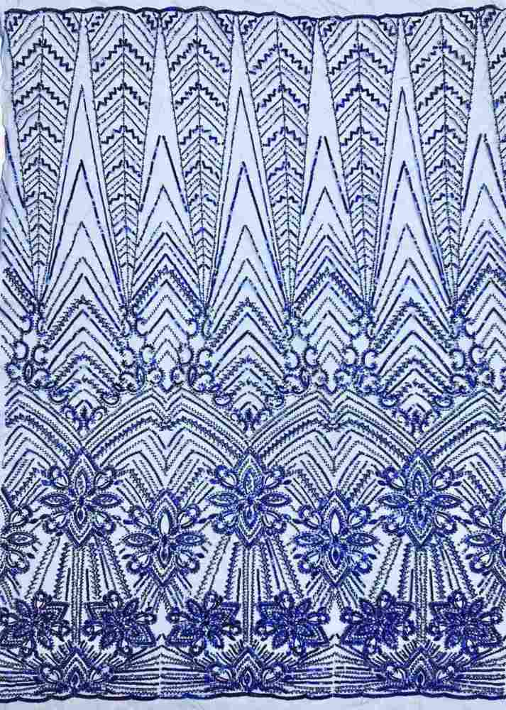Embellished Beaded Tulle Lace Fabric with Beads | GTIN HN374