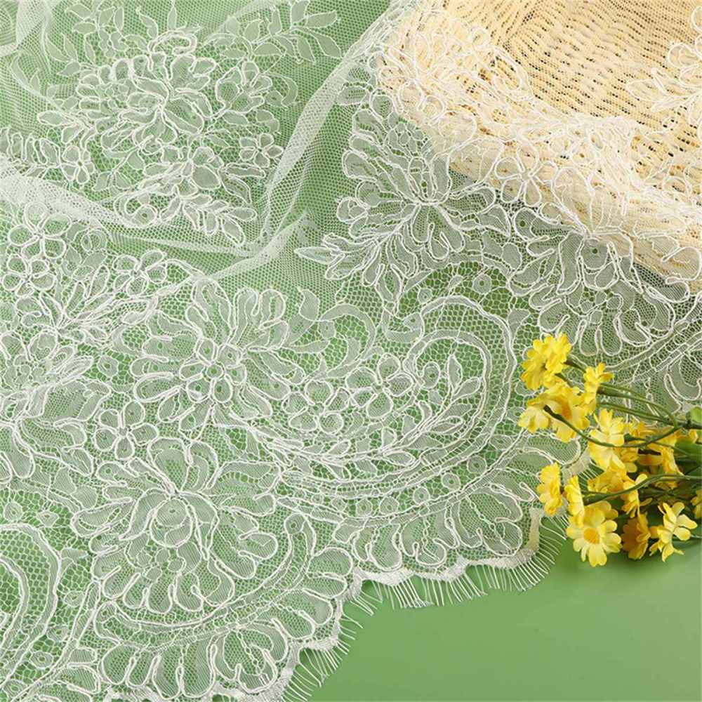 Bridal Lace Trim - Corded Chantilly Wedding Lace Trim | GTIN YK011