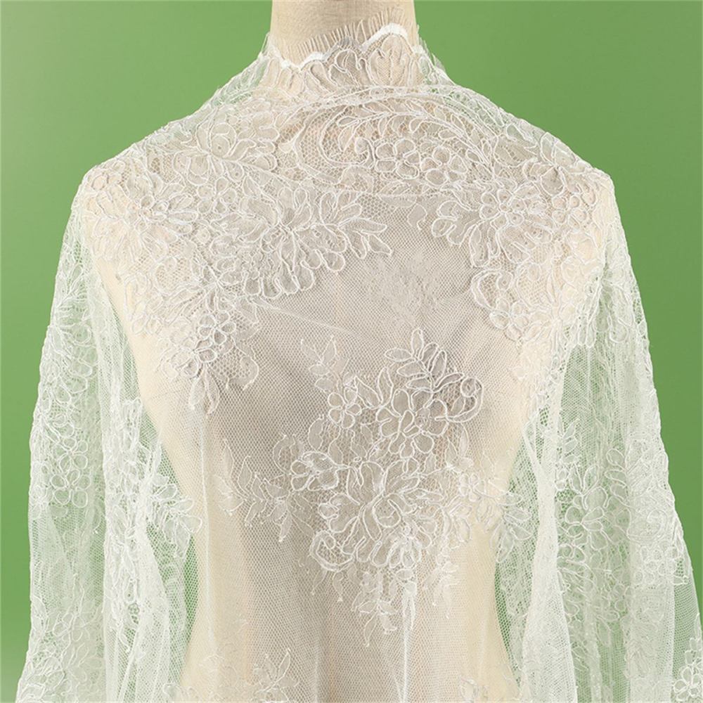 Bridal Lace Trim - Corded Chantilly Wedding Lace Trim | GTIN YK011
