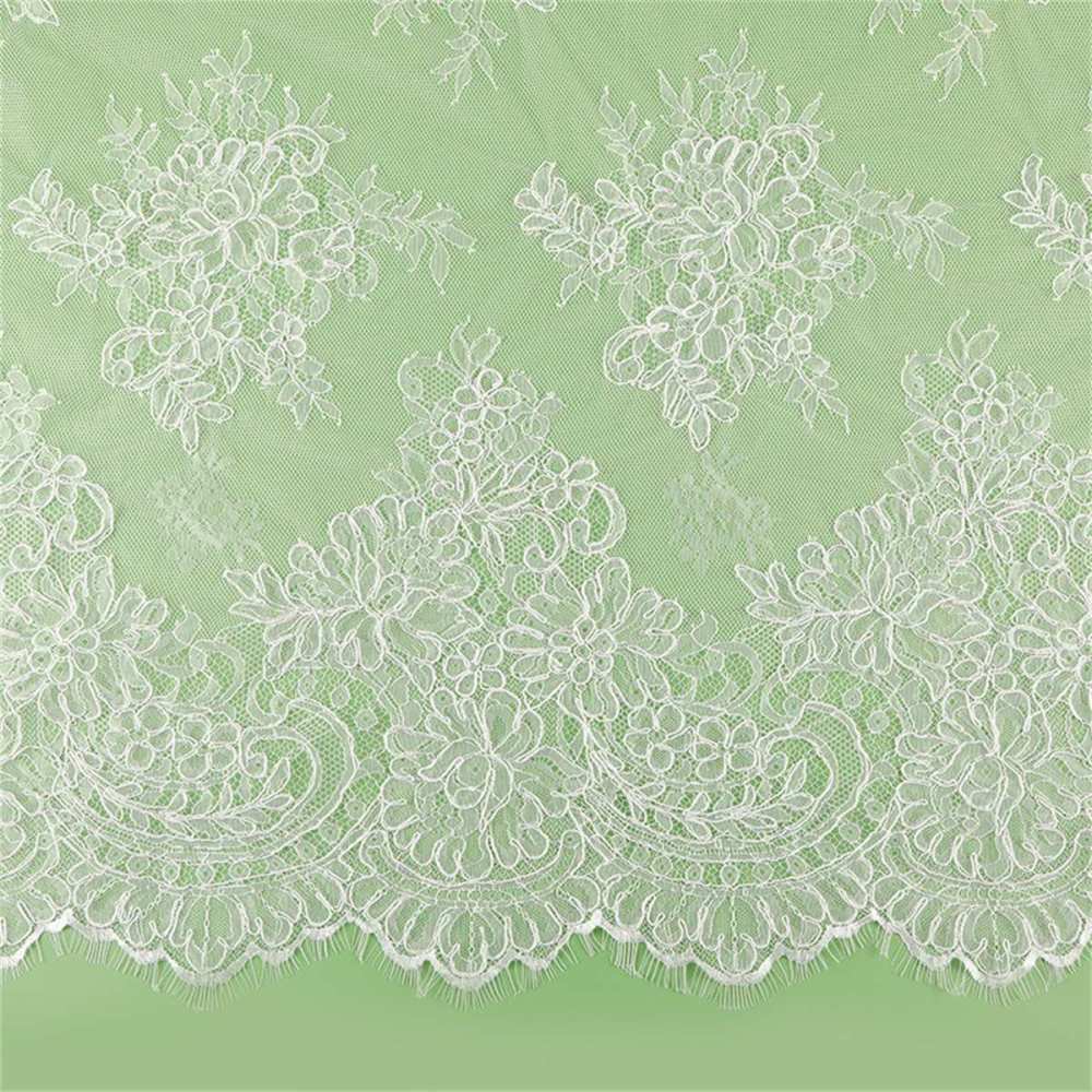 Bridal Lace Trim - Corded Chantilly Wedding Lace Trim | GTIN YK011