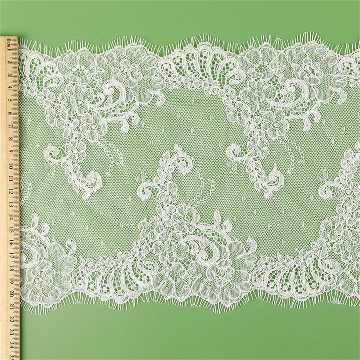 Bridal Lace Trim - Corded Chantilly Wedding Lace Trim | GTIN YK014