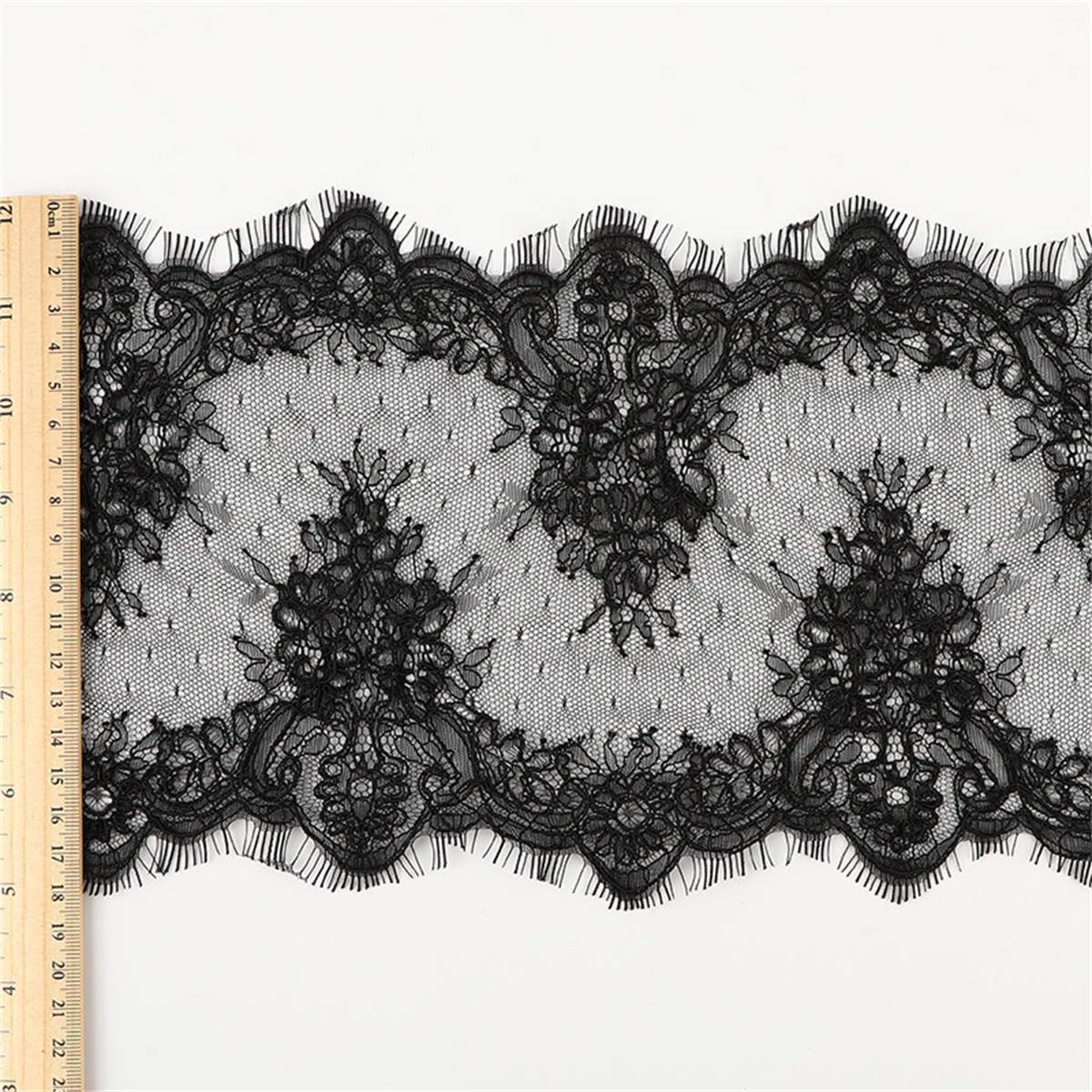 Bridal Lace Trim - Corded Chantilly Wedding Lace Trim | GTIN YK019