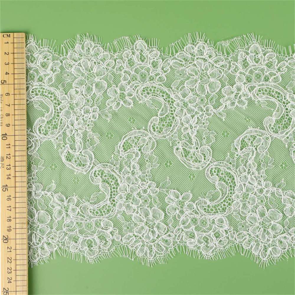 Bridal Lace Trim - Corded Chantilly Wedding Lace Trim | GTIN YK022