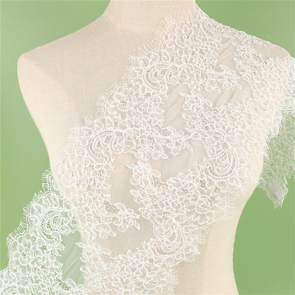 Bridal Lace Trim - Corded Chantilly Wedding Lace Trim | GTIN YK023