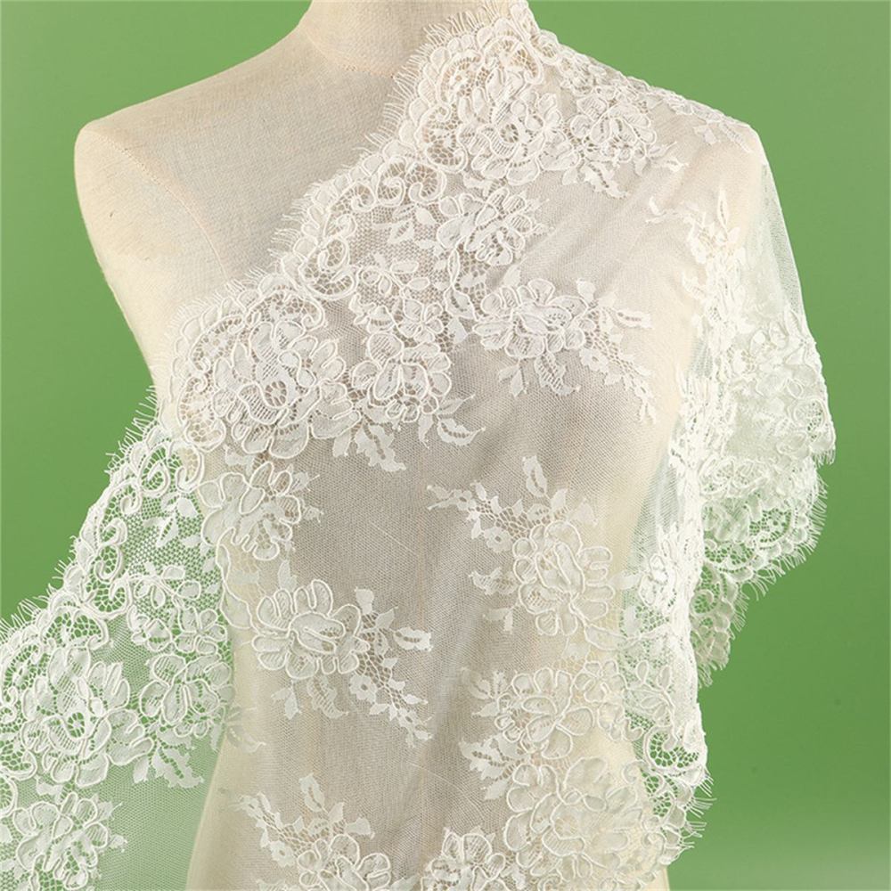 Bridal Lace Trim - Corded Chantilly Wedding Lace Trim | GTIN YK024