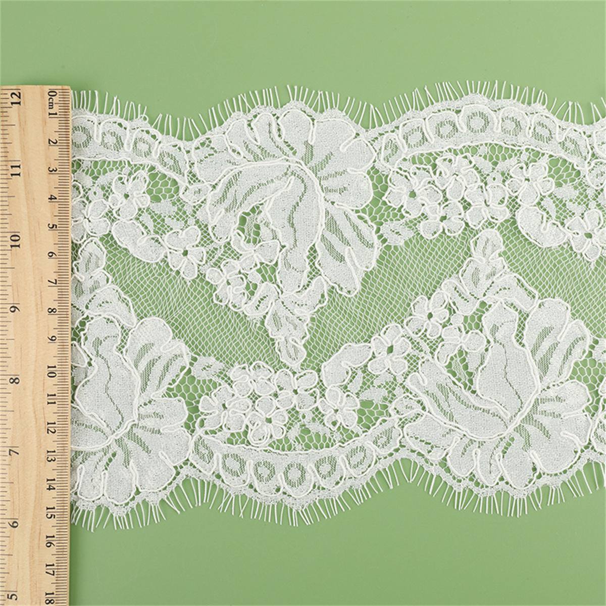 Bridal Lace Trim - Corded Chantilly Wedding Lace Trim | GTIN YK027