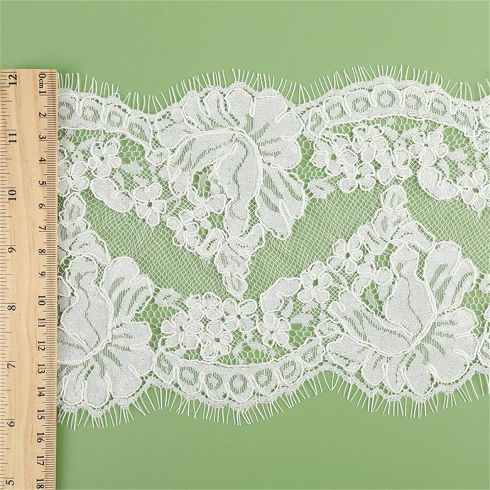 Bridal Lace Trim - Corded Chantilly Wedding Lace Trim | GTIN YK027