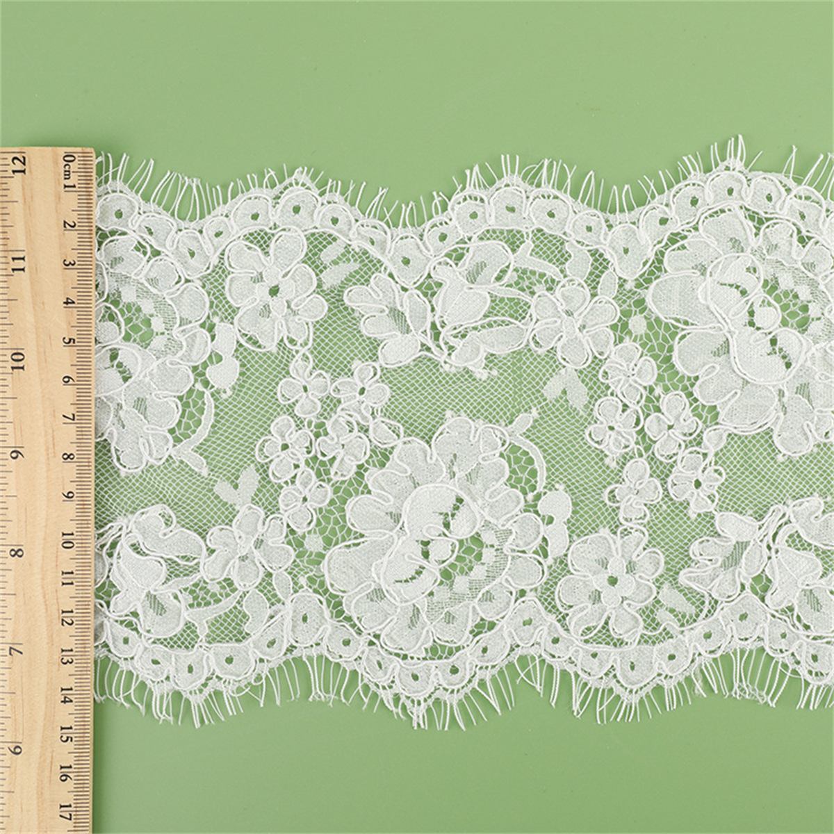 Bridal Lace Trim - Corded Chantilly Wedding Lace Trim | GTIN YK028