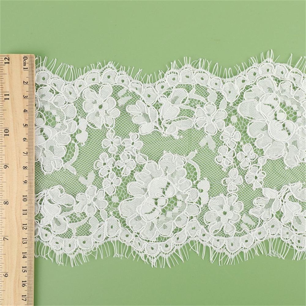Bridal Lace Trim - Corded Chantilly Wedding Lace Trim | GTIN YK028