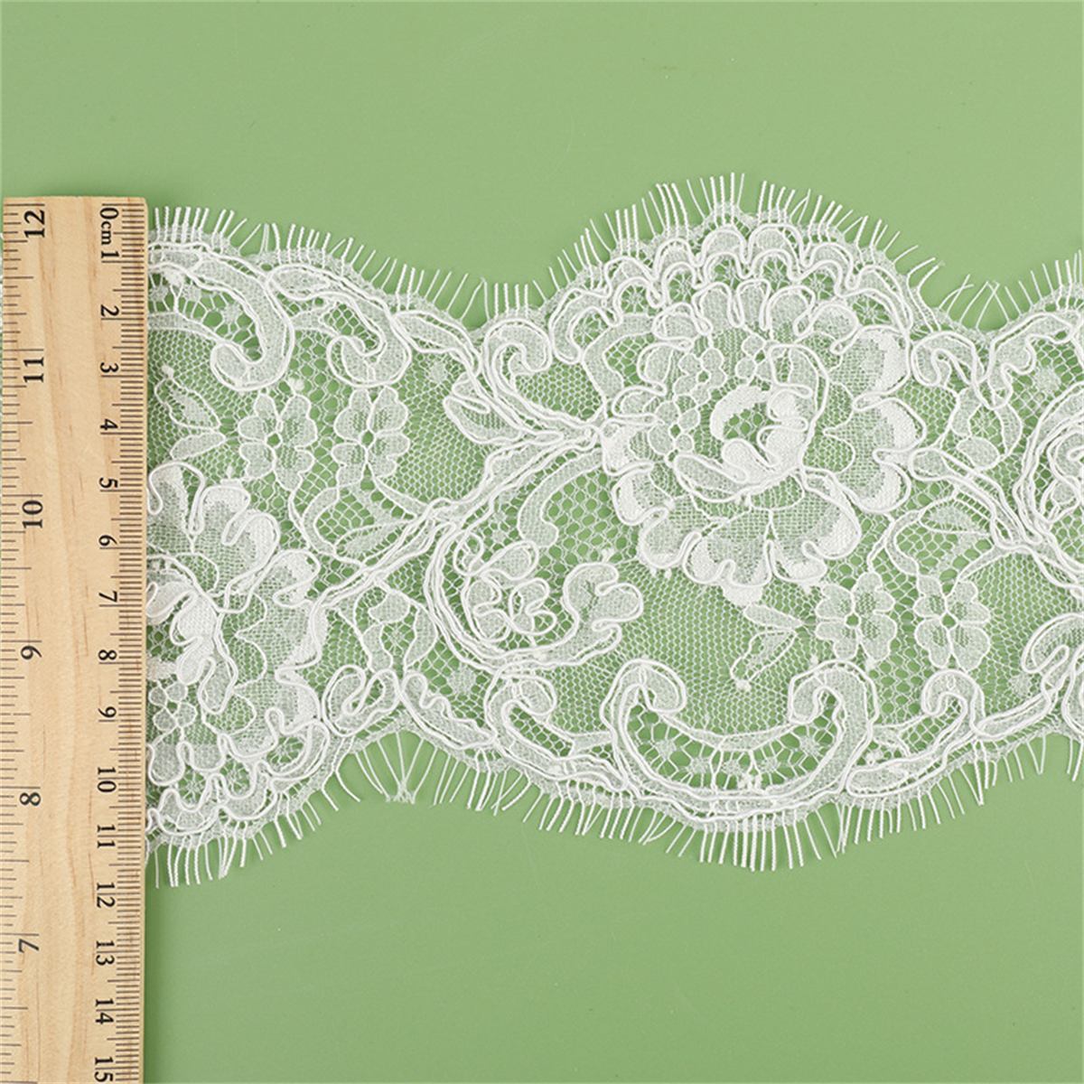 Bridal Lace Trim - Corded Chantilly Wedding Lace Trim | GTIN YK029