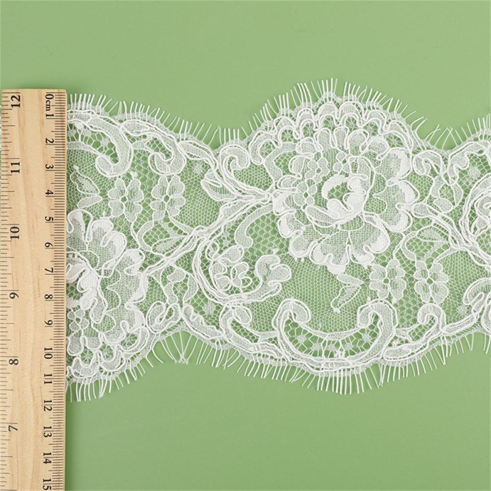 Bridal Lace Trim - Corded Chantilly Wedding Lace Trim | GTIN YK029