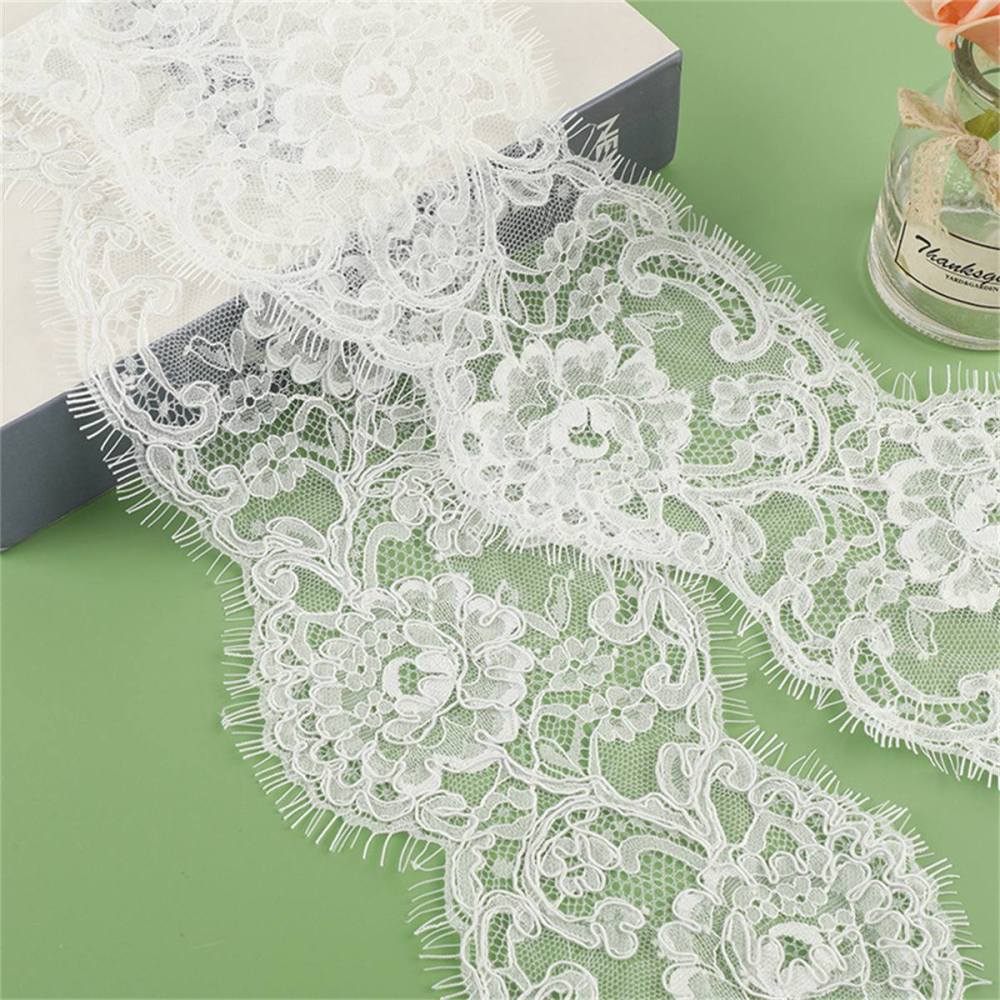Bridal Lace Trim - Corded Chantilly Wedding Lace Trim | GTIN YK029