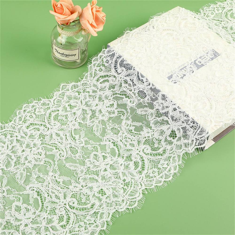 Bridal Lace Trim - Corded Chantilly Wedding Lace Trim | GTIN YK034