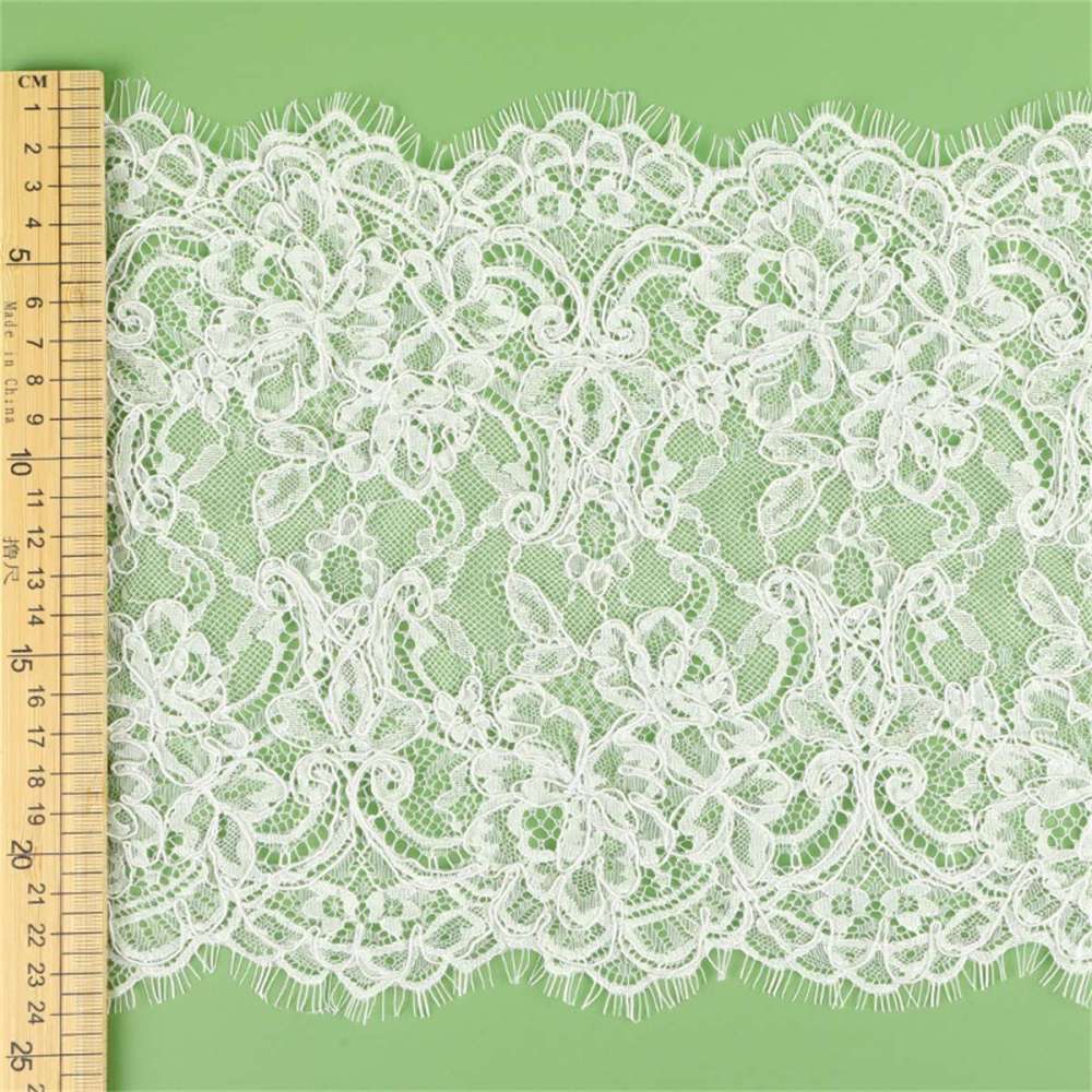 Bridal Lace Trim - Corded Chantilly Wedding Lace Trim | GTIN YK034