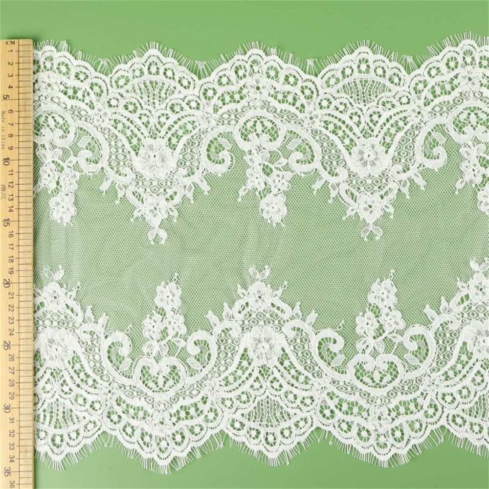 Bridal Lace Trim - Corded Chantilly Wedding Lace Trim | GTIN YK041