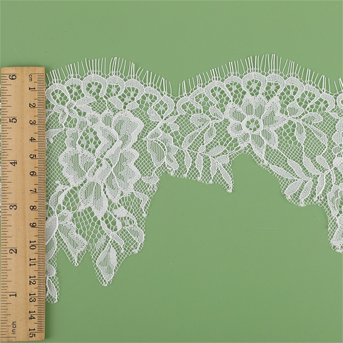 Bridal Lace Trim - Corded Chantilly Wedding Lace Trim | GTIN YK043
