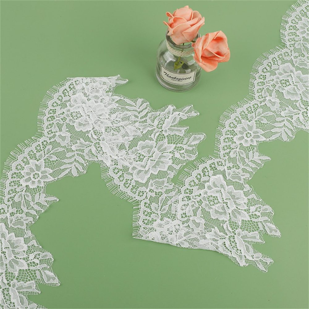 Bridal Lace Trim - Corded Chantilly Wedding Lace Trim | GTIN YK043